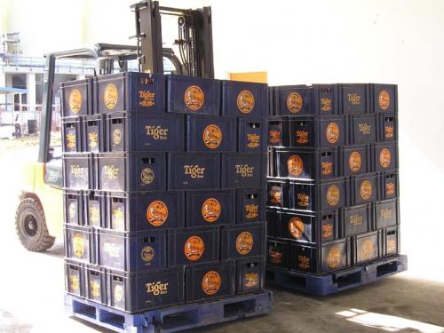 Uso de doble desplazamiento lateral en la industria de bebidas