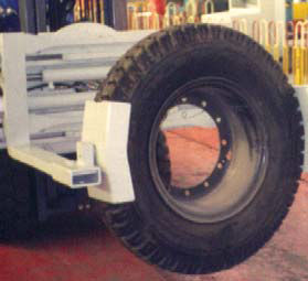 Resbalón en la abrazadera del neumático de la horquilla